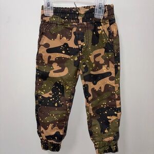 Red Ape Camoflauge Gold Splatter Joggers Y2K Urban Hip Hop Boys 18 M